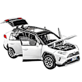 Miniatyrbilde 3 av 5: 1:32 RAV4 SUV 2023 Alloy Die Cast Lekebilmodell Lyd og lys Trekk tilbake Barneleke Samleobjekter Bursdagsgave