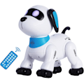 Miniatyrbilde 1 av 6: Fjernstyrt robot-hundeleke, programmerbar interaktiv og smart dansende roboter for barn 5 år og oppover, RC stuntleketøy hund med lyd LED-øyne