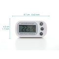 Miniatyrbild 4 av 6: Kyl- och frys termometer, digital termometer för frysrum, vattentät max/min-registreringsfunktion med stor LCD-skärm