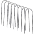 Miniatyrbilde 1 av 5: Trampoline Stakes Heavy Duty teltplugger, galvaniserte U-ankre, 8 stk