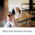 Miniatyrbillede 5 af 5: Multifunktionel nattelys trinløs dæmpning tid temperatur display makeup spejl（Sølv）
