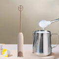 Miniatyrbillede 2 af 5: Håndholdt elektrisk mælkeskummer til kaffe, cappuccino, latte, matcha, varm chokolade, trådløs elektrisk håndmixer, USB-drevet drikkeblander