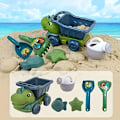 Miniatyrbilde 3 av 5: Dinosaur Engineering Vehicle Toy Set, Strandleker for Gutter og Jenter, Morsomt Lekebil