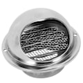 Miniatyrbillede 3 af 5: Rustfrit stål ventilationsvæg udstødningsudsugningskanal 80 mm（sølv）