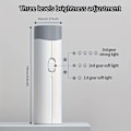 Miniatyrbilde 5 av 6: Øyebeskyttende bordlampe, liten bordlampe for studier og lesing for studenter, sammenleggbar nattlys for soverom