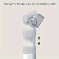 Miniatyrbilde 6 av 6: Øyebeskyttende bordlampe, liten bordlampe for studier og lesing for studenter, sammenleggbar nattlys for soverom