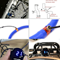 Miniatyrbillede 2 af 5: Universal Motorcykel Led digitalt termometer Vandtemperatur Temperaturmåler（18 mm stik，blåt lys）