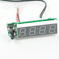 Miniatyrbild 3 av 5: 12V 3-i-1 biltermometer + voltmeter + klocka LED digital display (röd)