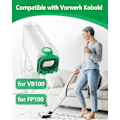 Pikkukuva 2 / 6: Imurin suodatinpussit yhteensopivat Vorwerk Kobold VB100 FP100:n kanssa, premium-suodatinpussit korvaavat pölypussit Kobold VB100 imurin suodatinpusseille