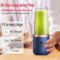 Miniatyrbillede 3 af 6: 400 ml elektrisk juicemaskine bærbar blender juice mixer mini trådløs USB genopladelig 6 blade juice cup