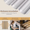 Miniatyrbild 4 av 6: Baguettebakplåt för 2 baguetter, baguettebricka, baguetteform, brödbakningsform, baguettebricka, baktillbehör