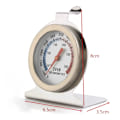 Miniatyrbillede 4 af 6: Ovntermometer op til 300°c rustfrit stål ovntermometer køkkentermometer grilltermometer med krog øjeblikkelig aflæsning til køkken
