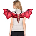 Miniatyrbilde 4 av 6: Halloween Karneval Voksen Dekorasjon Vevde Drage Vinger Cosplay Prop Vinger