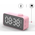 Miniatyrbild 3 av 4: Creative card högtalare klocka display bluetooth högtalare radio klocka högtalare spegel väckarklocka med knapp