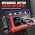 Miniatyrbillede 4 af 6: Bilbatterilader 12V, 6 Amp Automatisk Smartlader, Vedligeholdelseslader og -opretholder, Bilbatteri Reparation og Desulfator