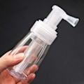 Miniatyrbilde 5 av 6: Pulversprayflaske Liten pumpeflaske Sprayflaske Pulversprayflaske Transparent pulversprayflaske Bærbar med tetningsdyse 180 ml