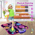 Miniatyrbilde 3 av 6: Lysende Dansematte for Barn, Danseleker Gaver, Småbarns Dansematte med 5 Spillmoduser | Trådløs Bluetooth | Innebygd Musikk