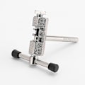 Miniatyrbillede 3 af 4: Cykelkædeværktøj, Cykelkædeafbryder Spliter Link Remover Kædereparationsværktøj Cykelkædenitteværktøj - Kompakt og bærbart (1 stk, sort + sølv)