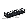 Miniatyrbilde 2 av 6: Justerbar oppvaskstativ, oppbevaringsstativ for tallerkener, justerbart tørkestativ, benkeplate, vasktilbehør, arrangør 31,5*10 cm (hvit)