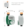 Miniatyrbild 4 av 6: Automatisk trädgårdsbevattningstimer, digital bevattningsmaskin, smart utomhusbevattningstimer