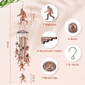 Miniatyrbild 5 av 6: Bigfoot vindklockor utomhus Big Foot Sasquatch presenter till män/kvinnor/pappa/morfar födelsedagspresent minnesgåva metallvindklockor