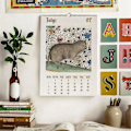 Miniatyrbild 4 av 5: Weird Medieval Cats Calendar, Funny Weird Medieval Calendar 2024, Walk Weird Medieval Calendar（Som visat）