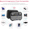 Miniatyrbilde 4 av 6: Mini trådløst tastatur med berøringsplate musekombo, 7 farger RGB bakgrunnsbelyst, for Android TV Box, Smart TV, Pad, PC, HTPC, nettbrett og Windows OS