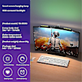 Miniatyrbillede 1 af 5: Buet skærm Monitor Hængende Lampe Lysstang Rgb Farverig Baggrund Atmosfære Lys Trinløs dæmpning Pc Monitor Lysstang（30SFS Med RGB）