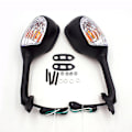 Miniatyrbilde 5 av 5: 2 stk motorsykkel speil håndtak for Suzuki GSXR GSXR600 750 GSXR1000 2005-2015 med blinklys speil（Klar）