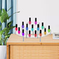 Miniatyrbillede 5 af 6: Kageholder Cupcake Kageholder Tre Lags Akryl Display Stativ Halvmåneformet Smykke Display Riser Bryllupsfest Dekoration Figur Smykker