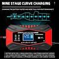 Miniatyrbillede 6 af 6: 12-Amp Bilbatterilader, 12V og 24V Smart Fuldautomatisk Vedligeholdelseslader med Temperaturkompensation (rød)