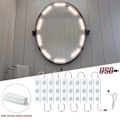 Pikkukuva 4 / 6: LED-peilivalaisimet, moderni minimalistinen peilivalo, himmennettävä kylpyhuoneen peilipöydän täyttövalo