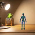 Miniatyrbild 4 av 5: T13 Action Figure, Titan 13 Action Figure 3D Titans Figure, 3D Printed Action Figure Nova 13 Action Figure, Multi-Articular Action Figures（Blågrön）