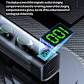 Miniatyrbild 2 av 5: Nya utdragbara fack, LED-display, transparent fodral, In-Ear Bluetooth 5.3 TWS sport-hörlurar