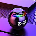 Miniatyrbild 1 av 6: Digital väckarklocka för sovrum, väckarklocka för barn, bländande högtalare, väckarklocka, USB-port, med Bluetooth, litet nattljus