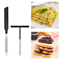 Miniatyrbillede 4 af 6: Crepes Spreder og Spatel, 2 Stykker Rustfrit Stål Crepe Batter Spreder, Skraber, Pandekage, Frugt, Værktøj