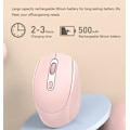 Miniatyrbillede 6 af 6: Trådløs genopladelig Bluetooth dual-mode lydløs bærbar kontormus