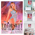 Miniatyrbild 2 av 5: Taylor Poster The Eras Tour Swift Väggkonst 13 oktober Världsturné Filmaffischer Swift Väggdekoration Oinramad (30*40cm)