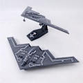 Miniatyrbillede 3 af 5: Diecast 1/200 skala B2 Usaf B-2a bombefly modelflyvemaskine flymodel legetøj til udstillingssamling（A）