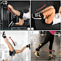 Miniatyrbillede 6 af 6: Ankelrem Ankel Modstandsbånd Justerbar Fitness Glute Kickback D-ring til Kabelmaskine Fitnesscenter