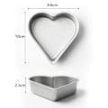 Miniatyrbillede 1 af 4: Non-stick Love Heart Jordbærform Kagebakke Bagning Ost Brød Bakke Jelly Pudding Form Køkkentilbehør（kærlighed，sølv）