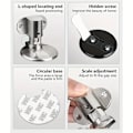 Miniatyrbilde 2 av 6: Magnetisk dørstopper, slagfri justerbar dørstopper, kraftig stor gulvmontert dørstopper, dørholderlås i sinklegering