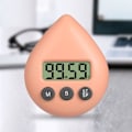 Miniatyrbillede 2 af 6: Vandtæt timer til brusebadsbørn, digital timer, brusebadsur, badeværelses-køkkentimer, nedtællingstimer med sugekop-ophængningshul