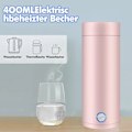 Miniatyrbild 2 av 6: Bärbar elektrisk vattenkokare - 5 minuters snabbkokning, 400 ml varmvattenkokare flaska säker elektrisk uppvärmd resekokare tillverkad av rostfritt stål