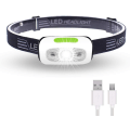 Pikkukuva 1 / 5: 500 Lumenin USB-ladattava otsalamppu, kevyt, superkirkas LED-juoksuotsalamppu juoksijoille