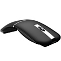 Miniatyrbilde 1 av 6: Foldbar trådløs mus, Bluetooth reisemus bærbar PC, oppladbar 180° roterende ultra tynn høyre/venstre hånd, 3 DPI for Dell HP Lenovo