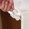 Miniatyrbilde 4 av 6: Gardinstang teleskopstang klemmeholder uten hull, dørgardinstang lim krok 4 stk