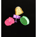 Miniatyrbillede 5 af 5: 4 stk Star Wars Cookie Cutter Plast Fondant Cutter Multi-farve Kiks Cutter 3d Cookie Cutter Sæt Star Wars Bageform