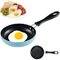Pikkukuva 1 / 6: Minipaistinpannu, 12 cm:n pieni pannu, minikokoinen tarttumaton pannu, kannettava minikokoinen paistinpannu munille, pekonille, kinkkusiivuille, pihveille, retkeilyyn