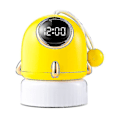 Miniatyrbild 1 av 5: Nattlampa Projektor Handhållen Raket Väckarklocka Timer Bärbar Heminredning Present (Gul)
